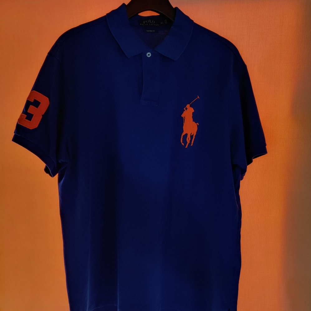 Polo Ralph Lauren custom fit Xl Big Pony orange